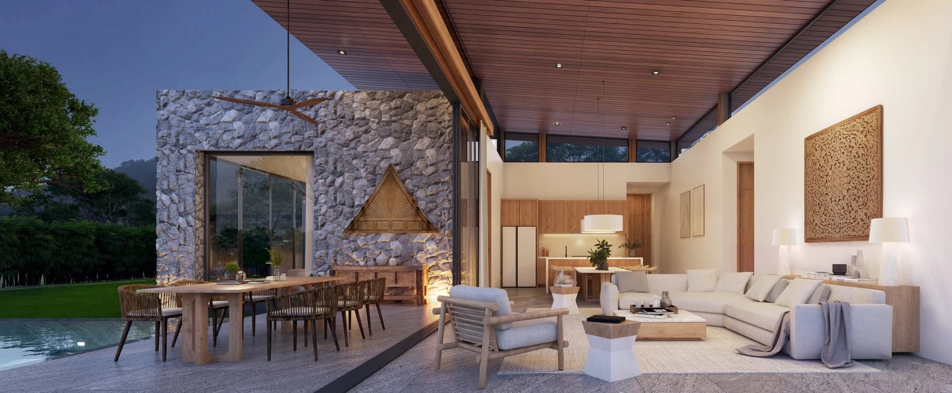 MONO Champaca indoor-outdoor living room